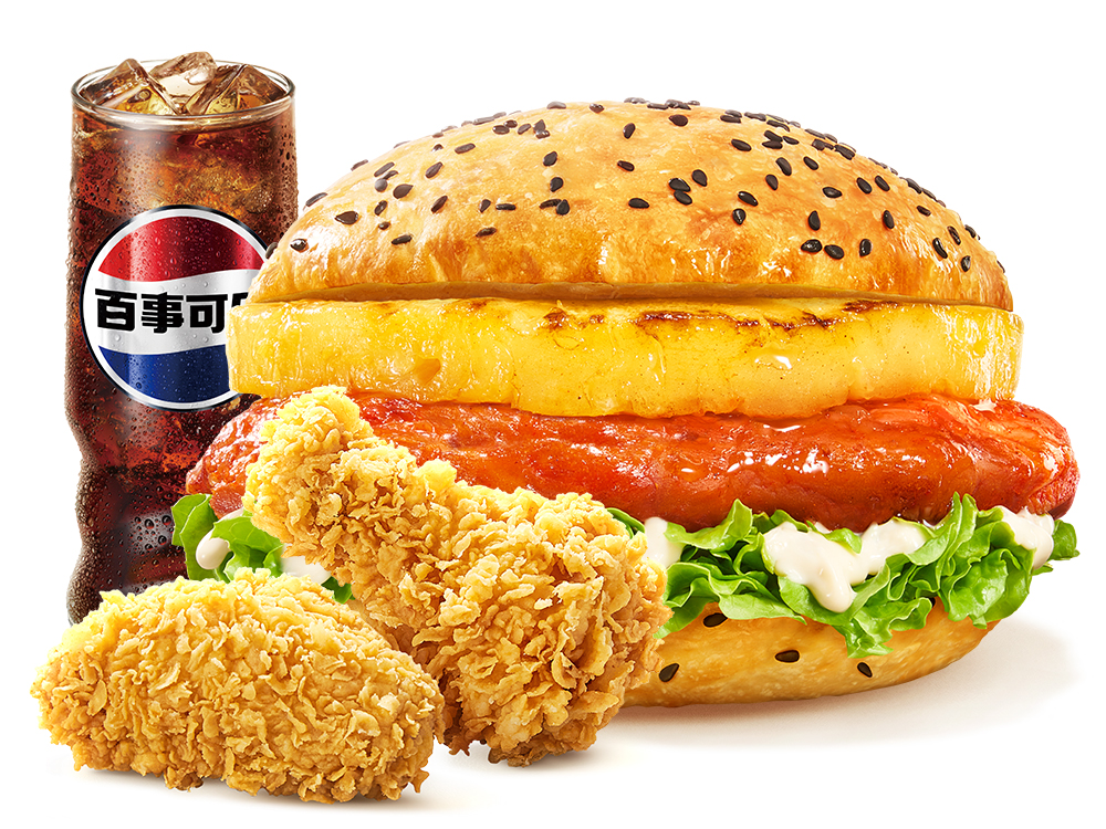 【塔斯汀】【北广深专用】板烧凤梨堡3件套